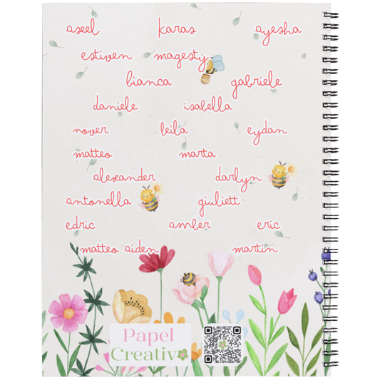 Quaderno Personalizzato per Maestre A5 | 120 Pagine con Spirale
