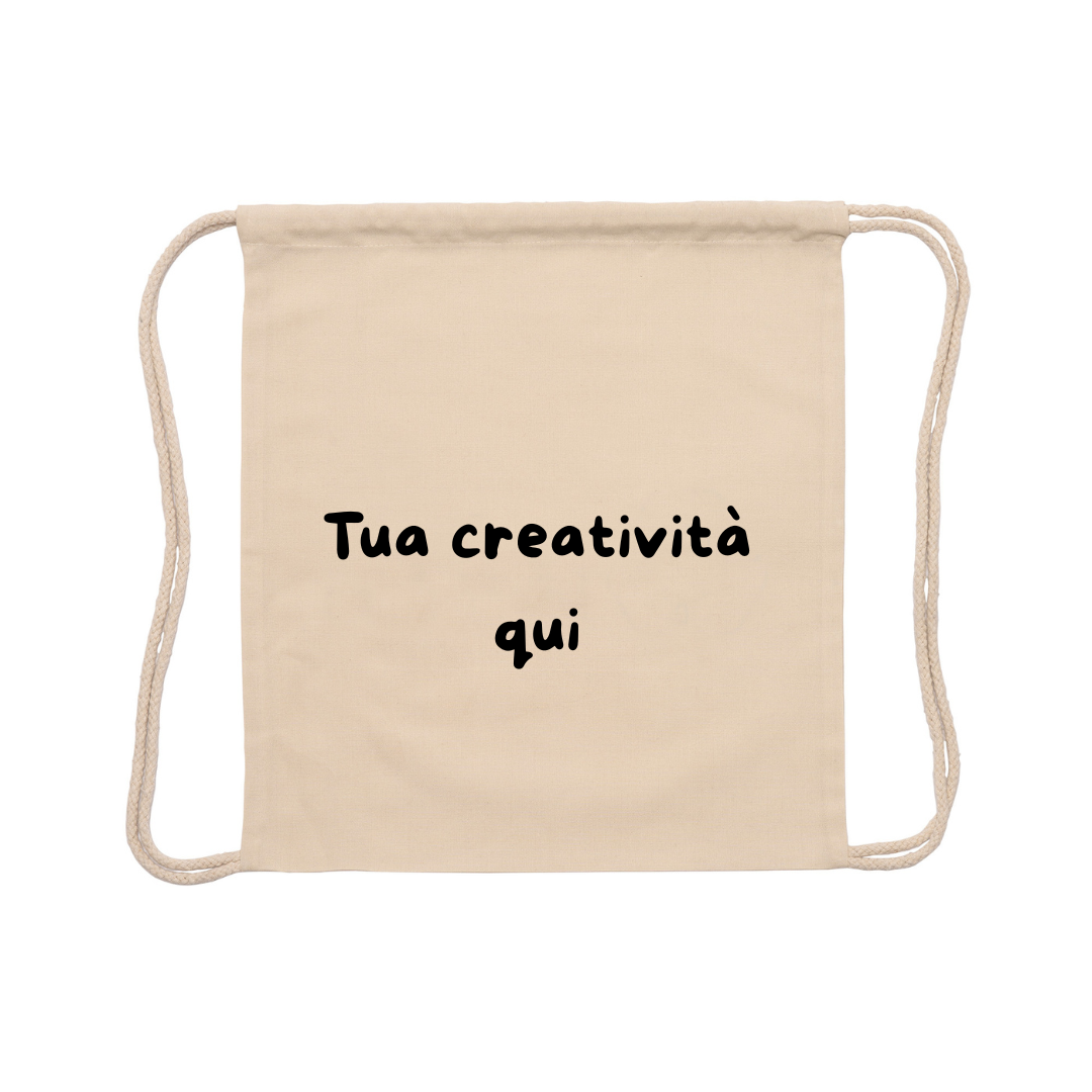 Sacca personalizzata in cotone naturale