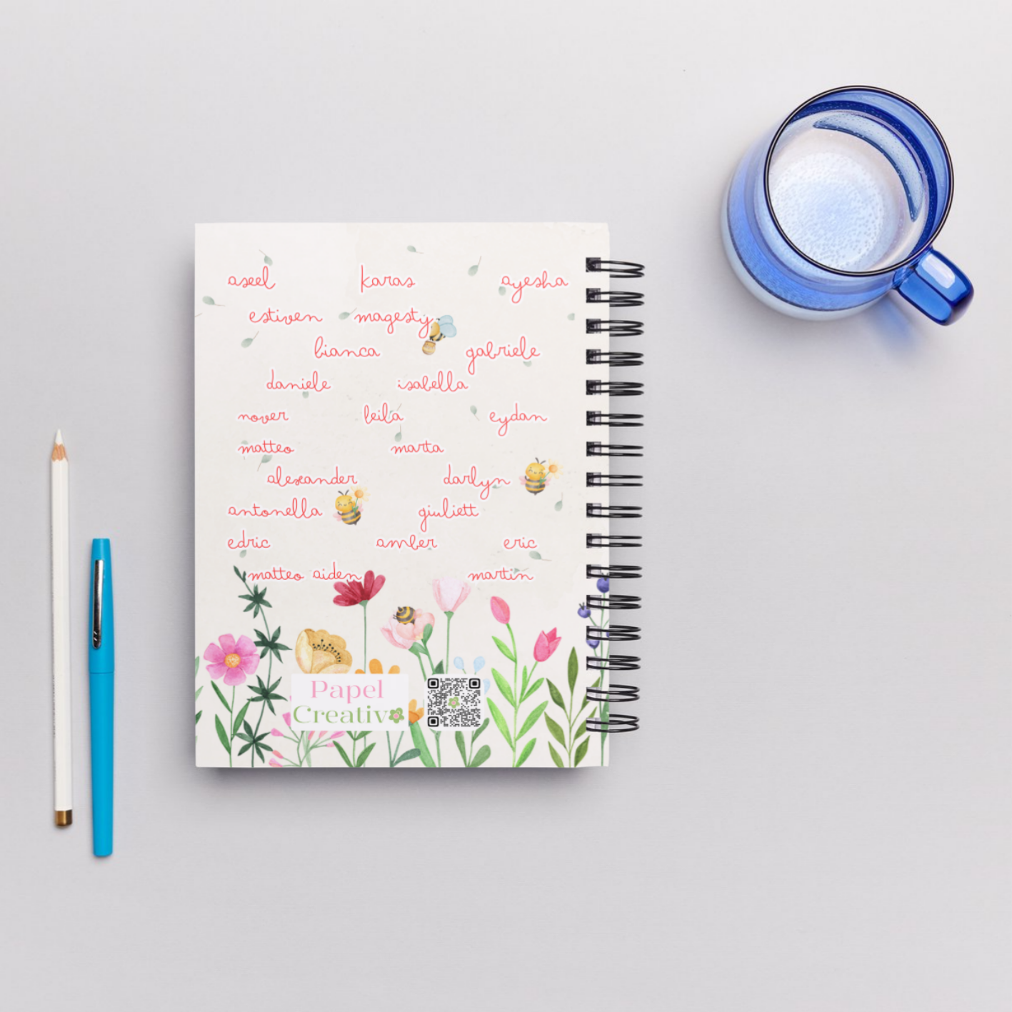 Quaderno Personalizzato per Maestre A5 | 120 Pagine con Spirale